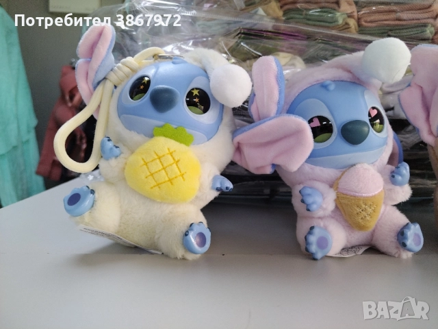 Labubu Stitch, Лабубу Стич Ключодържател, снимка 5 - Плюшени играчки - 51502102
