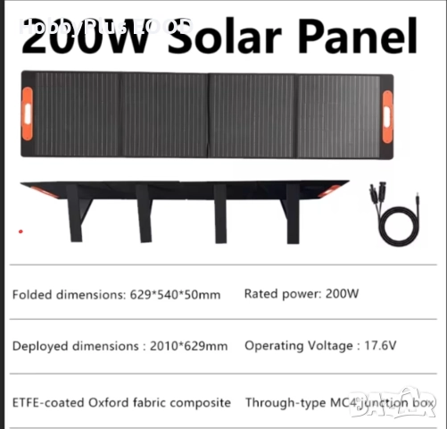 Сгъваеми соларни панели ETFE, снимка 3 - Къмпинг осветление - 51829888