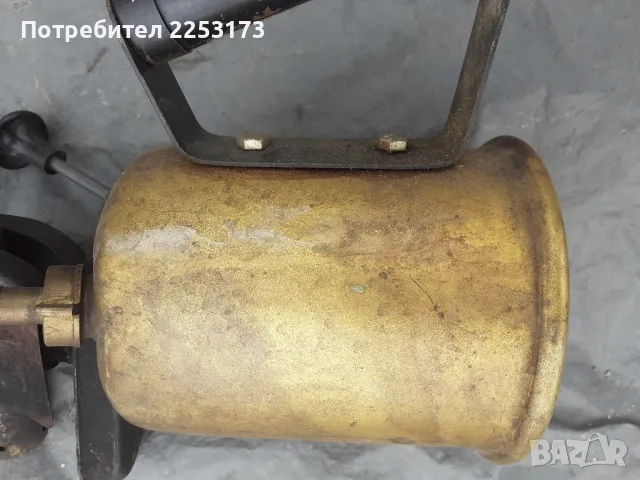 Соц.безинова лампа от месинг, снимка 2 - Други инструменти - 48238929