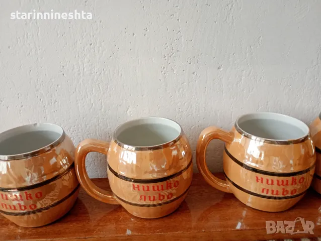 РЕДКАЖ бира Ниш Нишко пиво порцелан  халба халби бира бирена бирени халба НИШКО пиво , снимка 2 - Антикварни и старинни предмети - 46442238