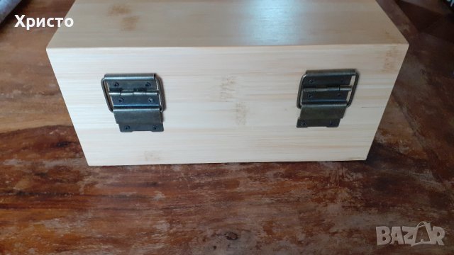 чаши масивни стъклени с каменни кубчета лед в масивна дървена кутия от естествен бамбук, снимка 8 - Чаши - 43440525