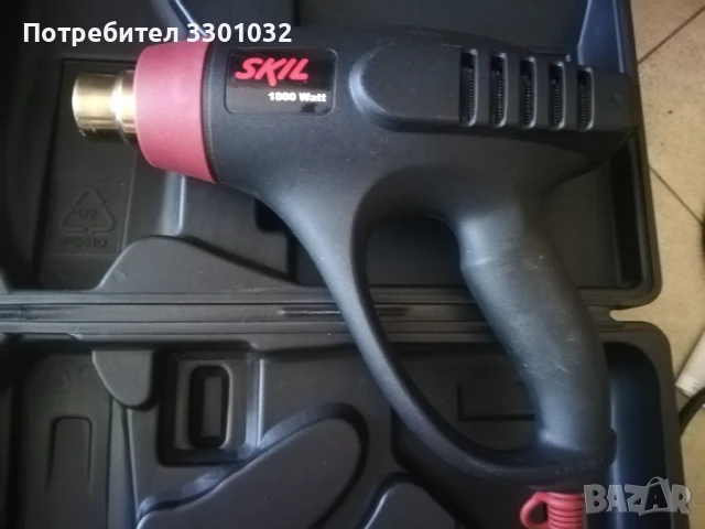 Пистолет за горещ въздух SKIL 8003,мощност 1800 W,куфар с 4 приставки, снимка 8 - Бормашини - 50528998