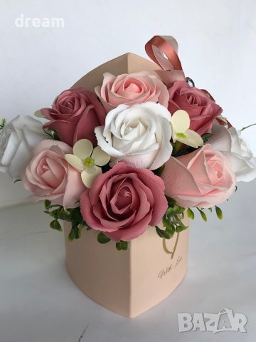 Букет от ароматни сапунени рози, снимка 9 - Подаръци за рожден ден - 39571142