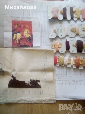 Гоблен"Свети Георги" за бродиране, снимка 4 - Гоблени - 34724347