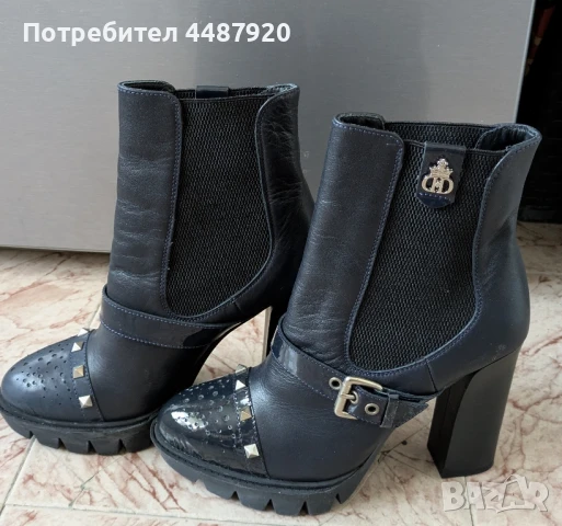 Елегантни дамски боти с висок ток Daris