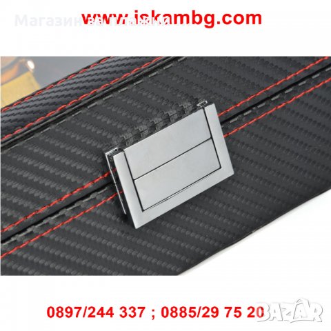 Кутия за часовници - карбон с 10 отделения, снимка 3 - Подаръци за мъже - 28396468