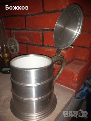 Халба ледарка, снимка 2 - Антикварни и старинни предмети - 27770339