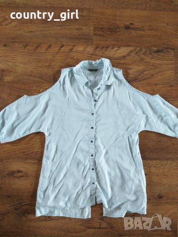 Guess Jeans Koszula Exposed Shoulder - страхотна дамска туника, снимка 9 - Туники - 28990615