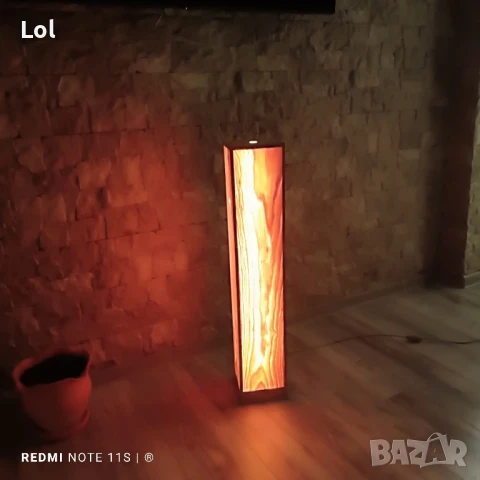 Декоративна  лампа. Ръчна изработка, снимка 4 - Лед осветление - 50475457