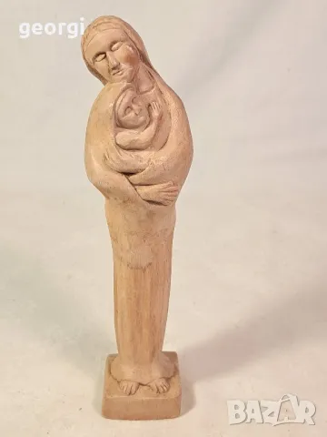 дървена статуетка Богородица с Младенеца 21/5