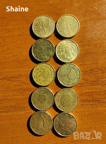 Лот монети от 10 евроцента 