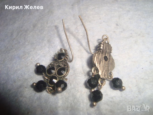 ПОСРЕБРЕНИ РЕТРО - АРТ СТИЛ ВЕЧЕРНИ НЕЖНИ ОБЕЦИ 56921, снимка 5 - Обеци - 36477822