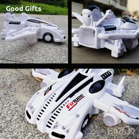 Трансформърс кола - самолет със звук и светлина, снимка 5 - Коли, камиони, мотори, писти - 43129162