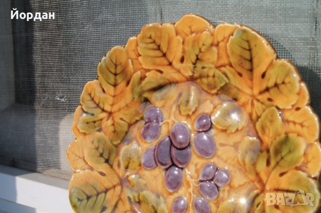 Френска чиния за стена мажолика, снимка 5 - Колекции - 39920784