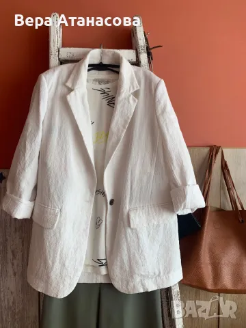 💄🥼🍒 Бяло сако H&M с подплата👜