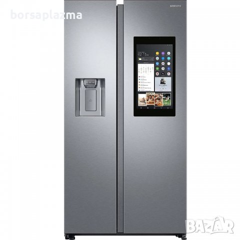Хладилник Side by Side Samsung RS68N8941SL, 593 л, A++, WiFi, Family Hub, NoFrost, снимка 1 - Хладилници - 39360843
