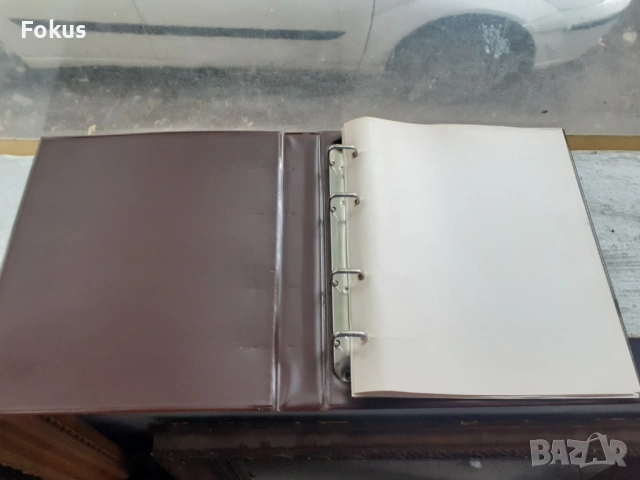 Луксозен кожен немски албум класьор, снимка 2 - Антикварни и старинни предмети - 53370964