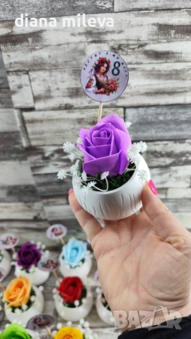 Бюджетни подаръчета със сапунени рози!!, снимка 15 - Декорация за дома - 53349312