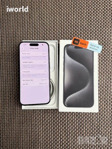 КАТО НОВ❗256gb❗ iPhone 15 Pro Лизинг от 40лв/м / Black Titanium USA черен, снимка 3 - Apple iPhone - 52752298