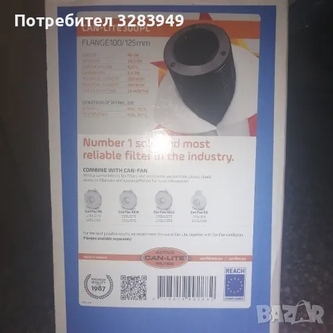 CAN-LITE 300 - 300 м3/ч - Карбонов филтър 