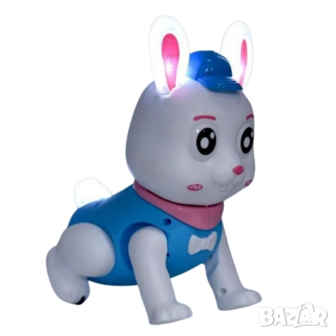 Скачащо зайче – Светеща и танцуваща музикална играчка, снимка 4 - Други - 52069908