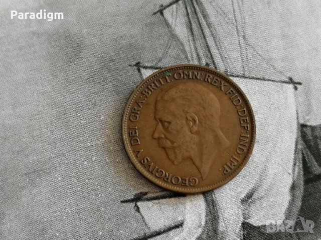 Монета - Великобритания - 1 пени | 1927г., снимка 2 - Нумизматика и бонистика - 28295844