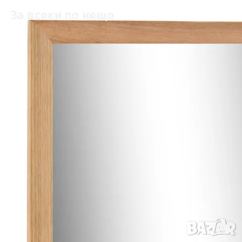 Огледало за баня, 60x12x62 см, орехово дърво масив, снимка 2 - Огледала - 48748594