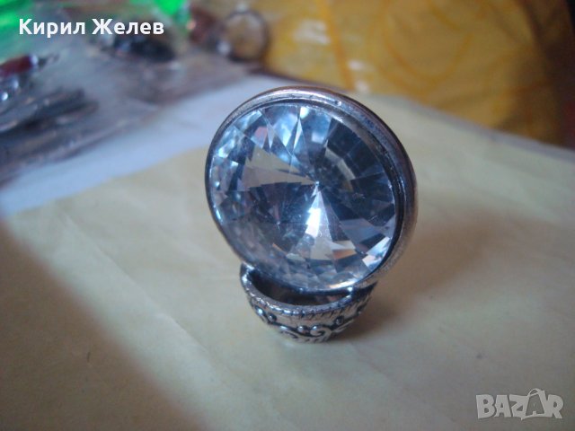 ПОСРЕБРЕНА ВИСУЛКА с МНОГО ГОЛЯМ и КРАСИВ ЦИРКОНИЙ КРИСТАЛ РОМБОИДЕН ВНОС от АНГЛИЯ 22278, снимка 13 - Други - 32984585