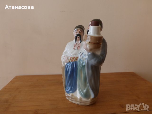 Рядка порцеланова фигура-бутилка Украйна 1990 г 3, снимка 5 - Антикварни и старинни предмети - 43690380