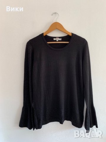 Черна блуза, снимка 5 - Блузи с дълъг ръкав и пуловери - 26987531