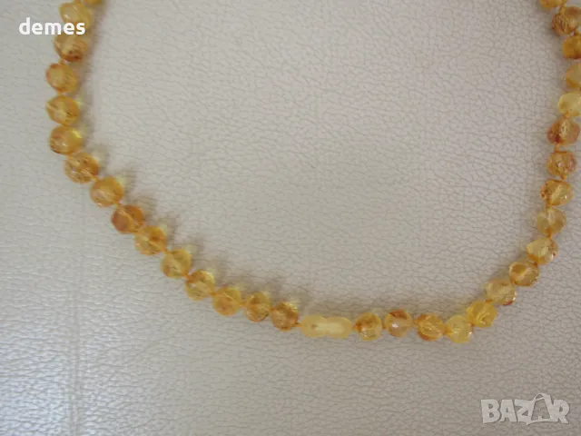 Дамско колие-кръг от първокласен балтийски кехлибар, снимка 6 - Колиета, медальони, синджири - 49625886