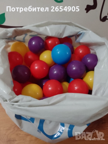 Пластмасови топки - 106бр., снимка 2 - Детски топки - 52652230