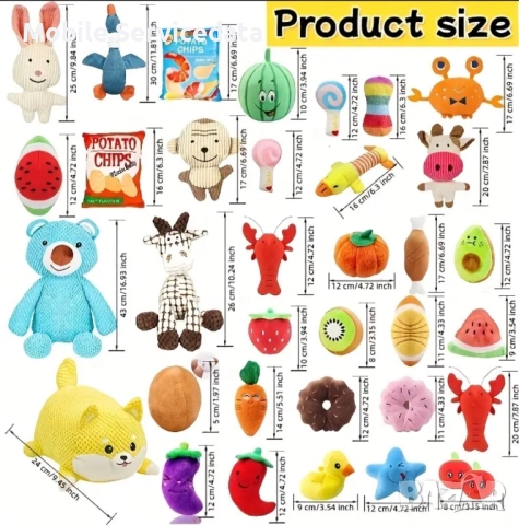 Комплект 10 броя плюшени играчки за котки,кучета и всякъкви домашни лу, снимка 4 - За котки - 52166122