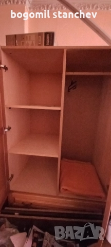 Гардероб масив дъб с 3 чекмеджета, снимка 3 - Гардероби - 51536448