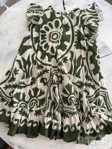 Летна памучна рокля / без размер , снимка 3 - Рокли - 51248797