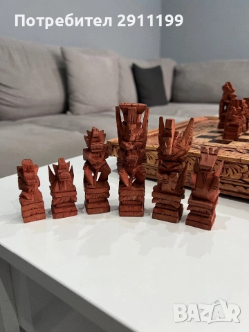 Антикварен шах от Китай, снимка 7 - Шах и табла - 53335560