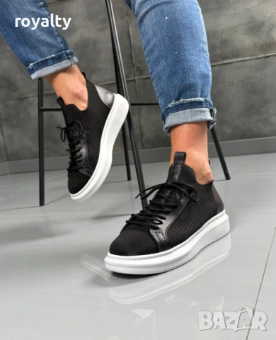 Мъжки Черни Маратонки 40-44 Номер Нови с Кутия , снимка 3 - Маратонки - 53232367