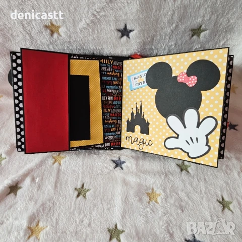 Ръчно изработен албум Мики Маус , снимка 8 - Декорация за дома - 51300641