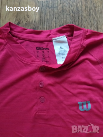 Wilson Men's Competition Henley Tennis - страхотна тенис тениска М КАТО НОВА, снимка 2 - Тениски - 44846446