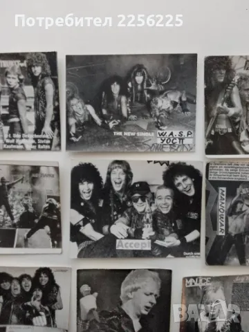 ЛОТ стари картички на метъл групи (лот 13), снимка 4 - Колекции - 49880075