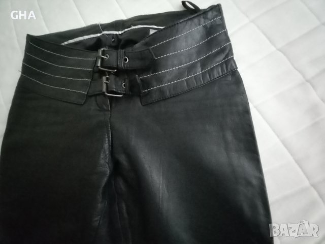 Дамски кожени панталони -черни .Подходящи за рокерки, снимка 11 - Панталони - 43087394