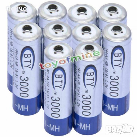 4 бр x AA 3000 mAh 1.2V Ni-MH акумулаторни батерии акумулаторна батерия презареждащи за MP3 фотоапар, снимка 12 - Други стоки за дома - 26444293