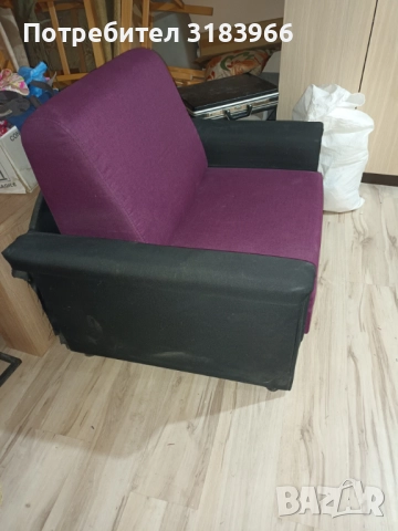 Разтегателен фотьойл легло в лилав цвят чисто нов, снимка 7 - Спални и легла - 52696118