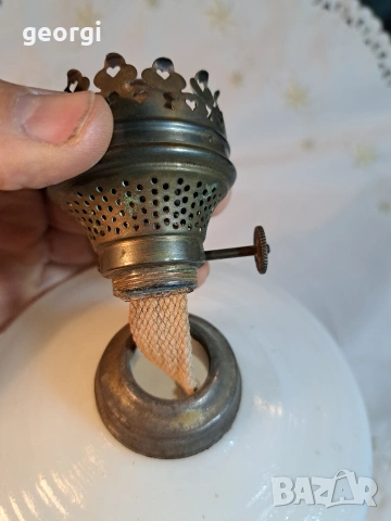 Стара стъклена газена лампа 32/3, снимка 7 - Декорация за дома - 53123626