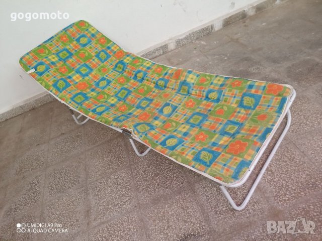 Туристически креват, шезлонг, сгъваемо легло с матрак, дюшек, снимка 7 - Къмпинг мебели - 36899963