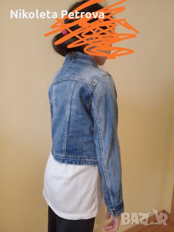 Дънково яке за госпожица, снимка 2 - Детски якета и елеци - 28796802