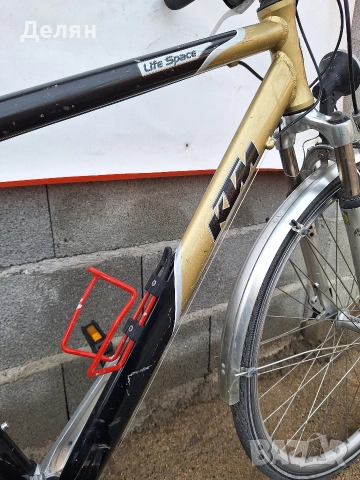 Велосипед KTM 28",алуминиева рамка,преден амортисьор,скорост 3×8,монтаж SHIMANO ACERA, снимка 4 - Велосипеди - 53600185