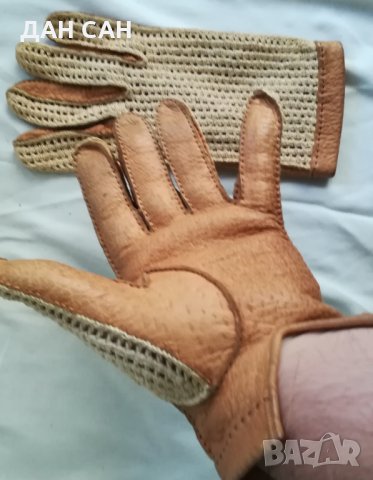 плетени велурени ръкавици Paris Au Printames 60те, снимка 4 - Антикварни и старинни предмети - 27767824