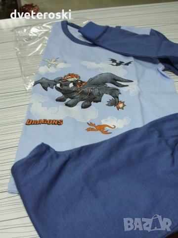 Детска пижама с дълъг ръкав за момче ръст 92 и 98, снимка 4 - Детски пижами - 13814255
