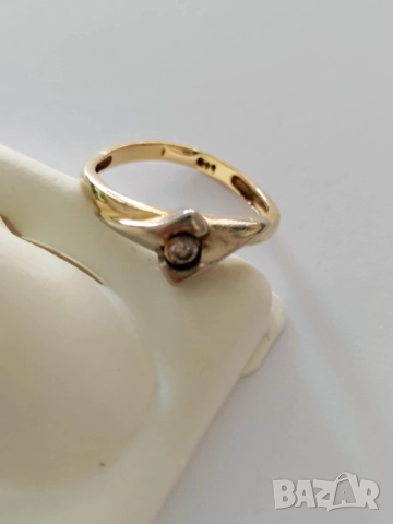 *златен пръстен 43555-7, снимка 3 - Пръстени - 23686338